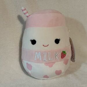 Squishmallow 7” Strawberry Milk